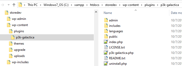 File Explorer showing plugin folder